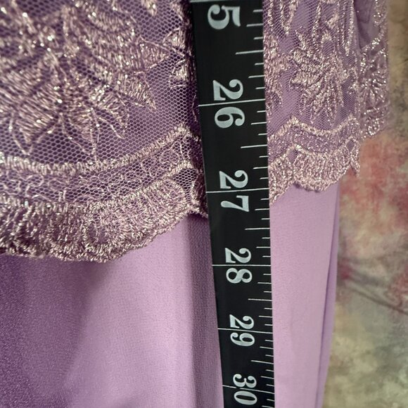 📌Sally Embroidered Lavender Formal - Mother Bride/ Groom Dress Matching Jacket - Picture 7 of 16